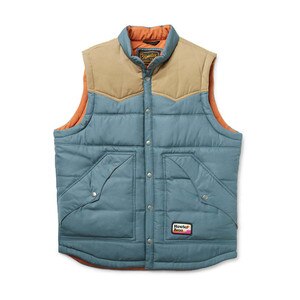 Howler Brothers Rounder Vest Men's in Dark Slate and Khaki